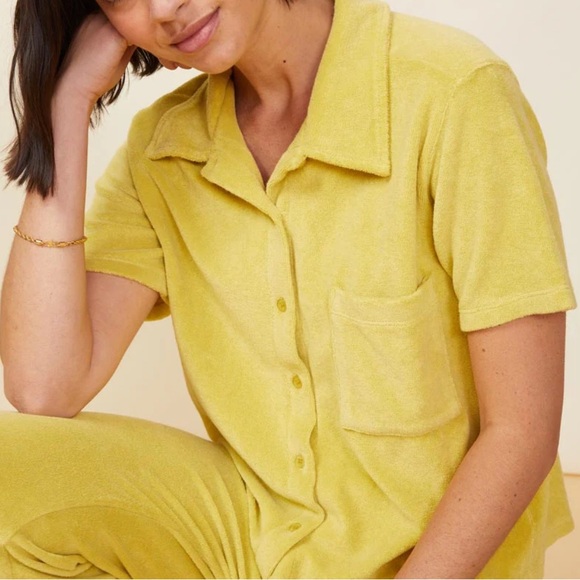 Stone Fox Basil Button Terry Shirt - Picture 4 of 13